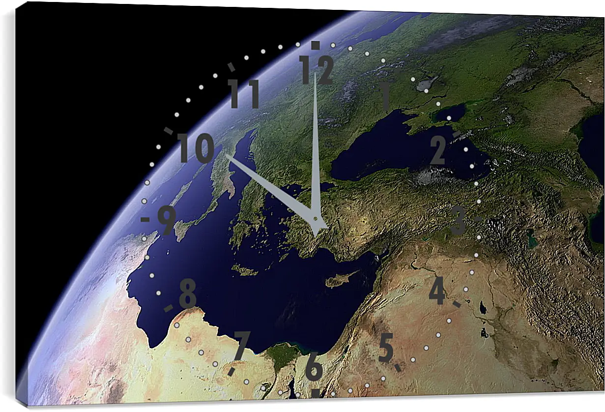 Часы картина - Космос