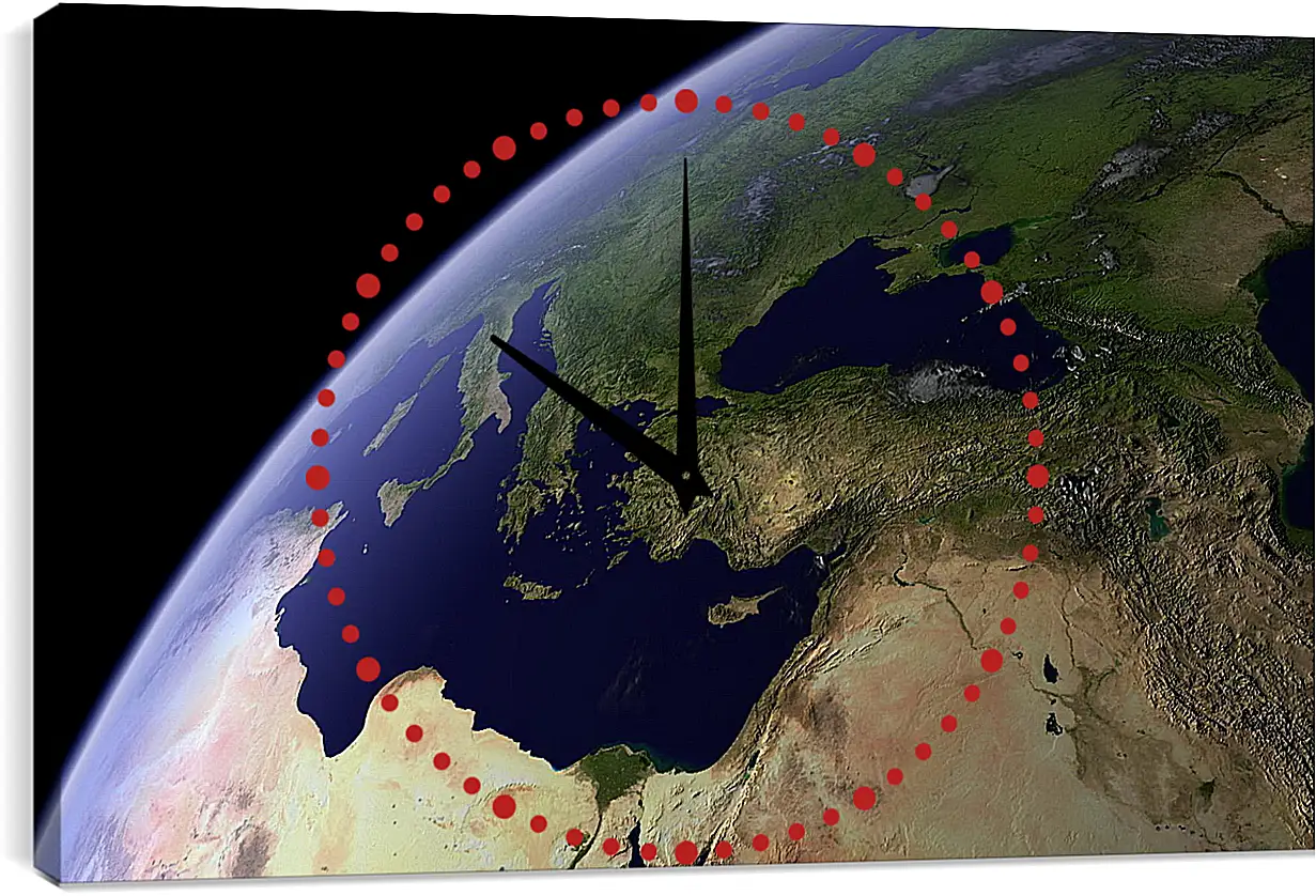 Часы картина - Космос