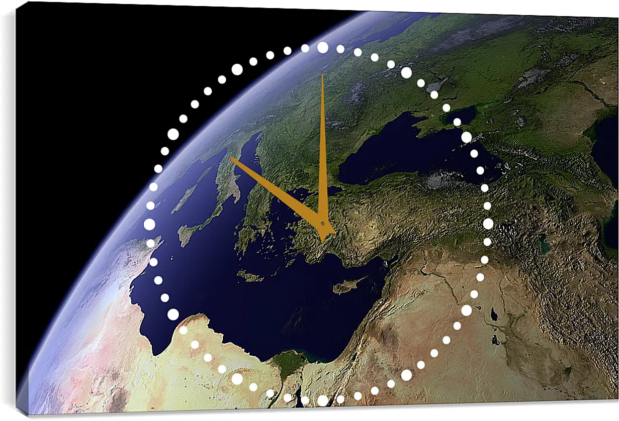 Часы картина - Космос