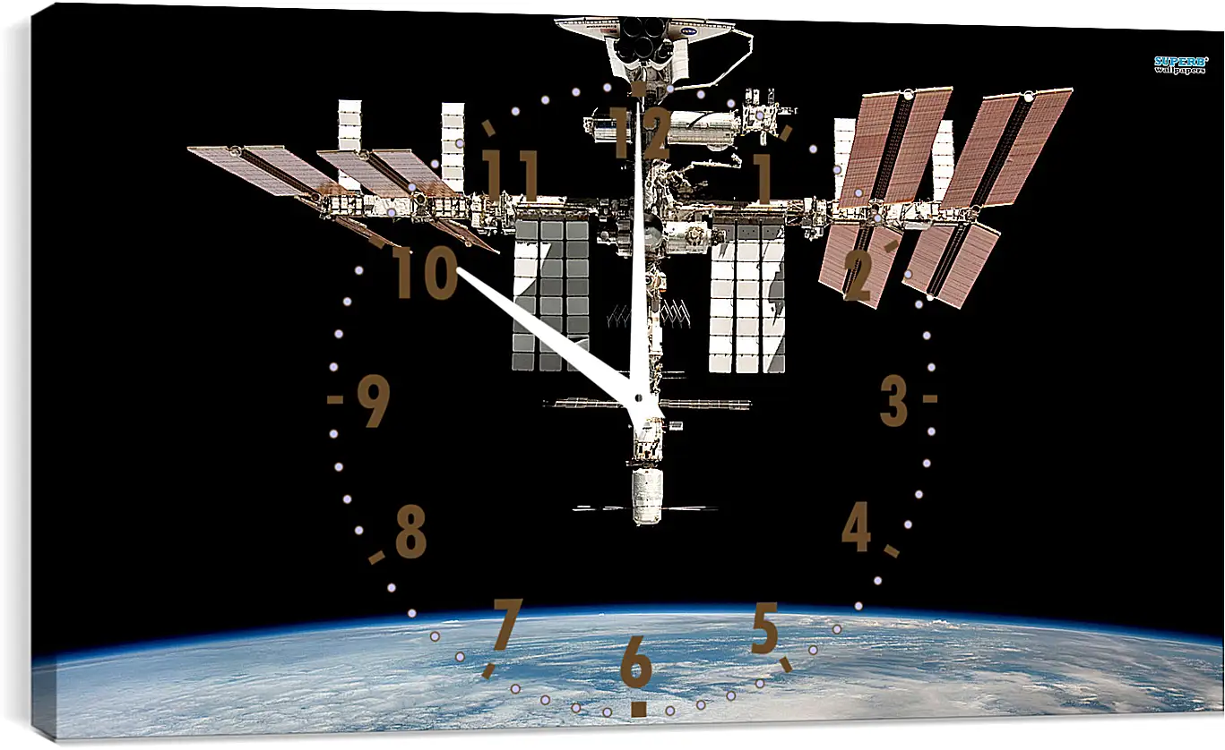Часы картина - Космос