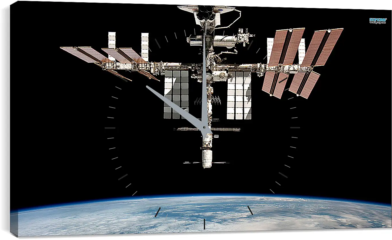 Часы картина - Космос