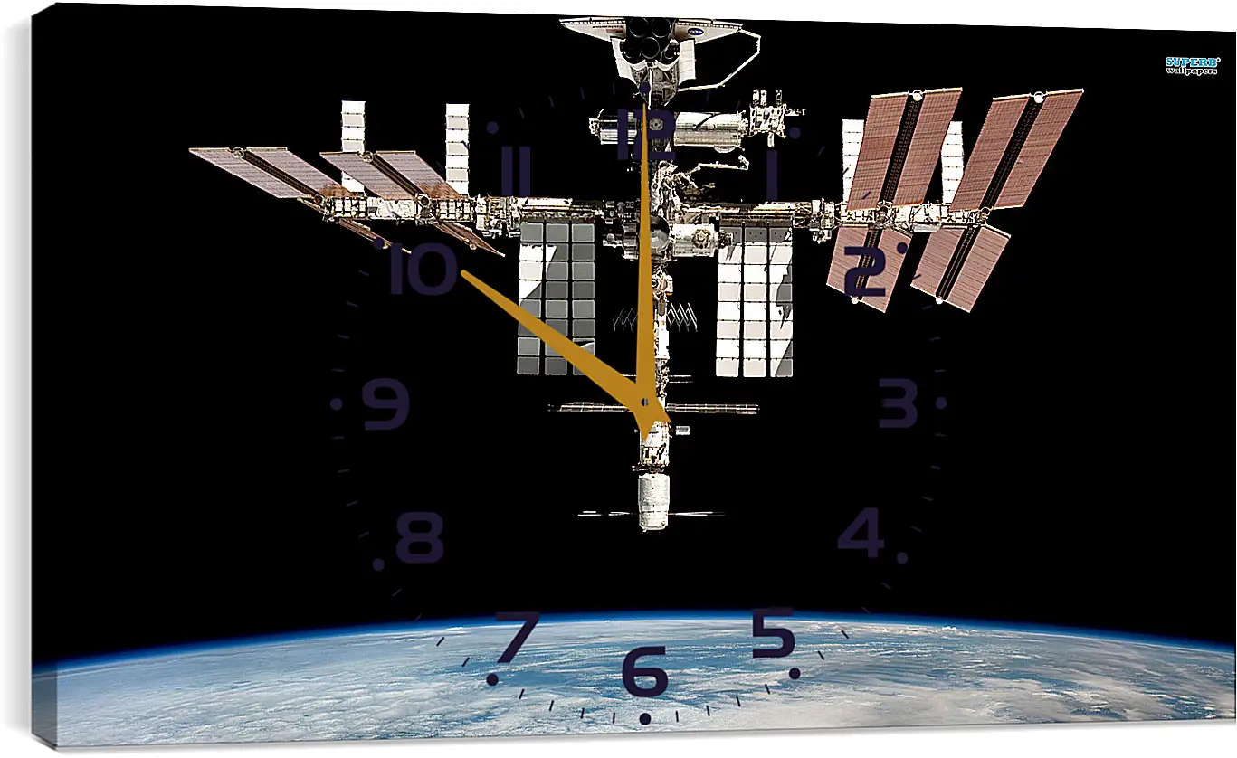 Часы картина - Космос