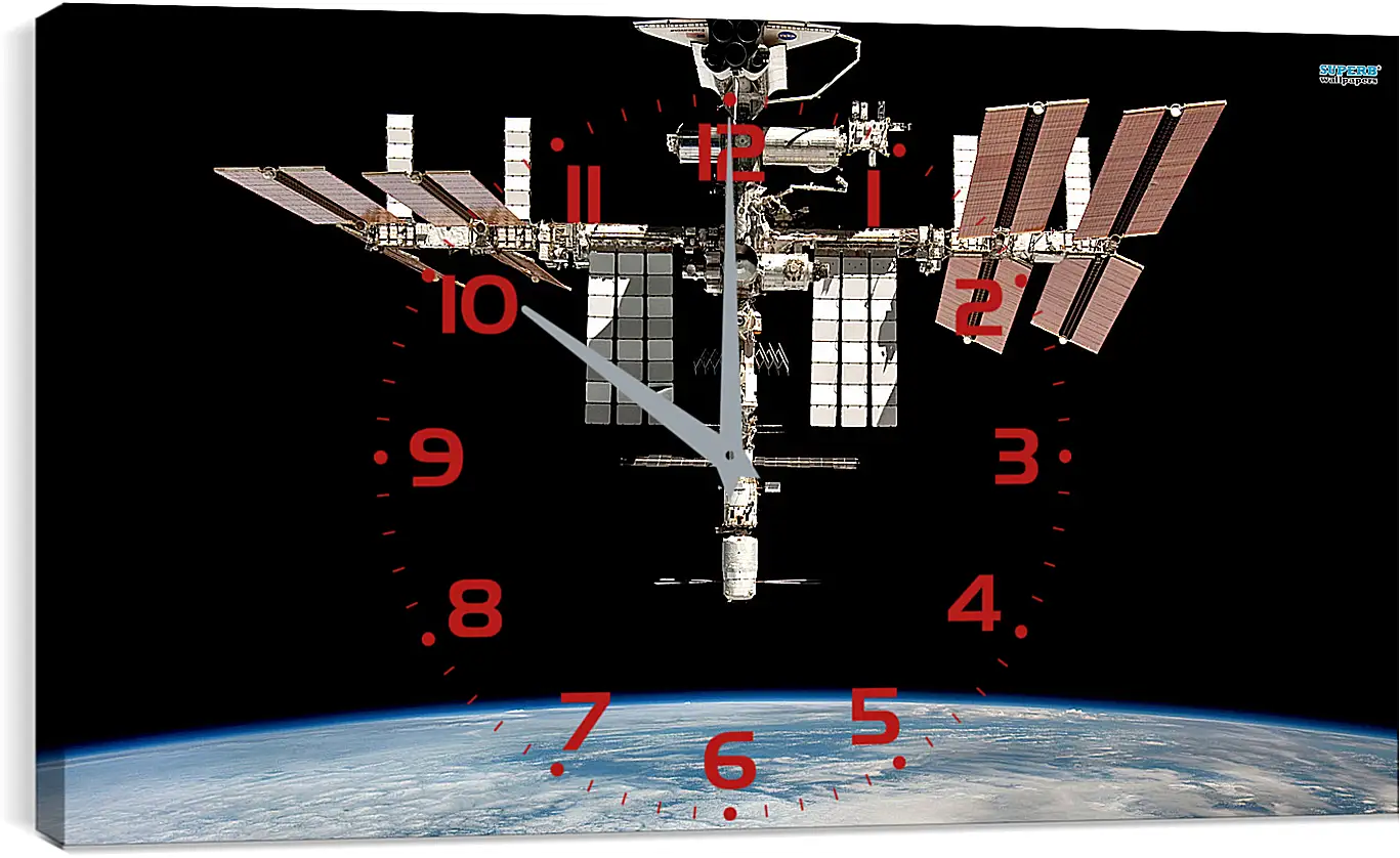 Часы картина - Космос