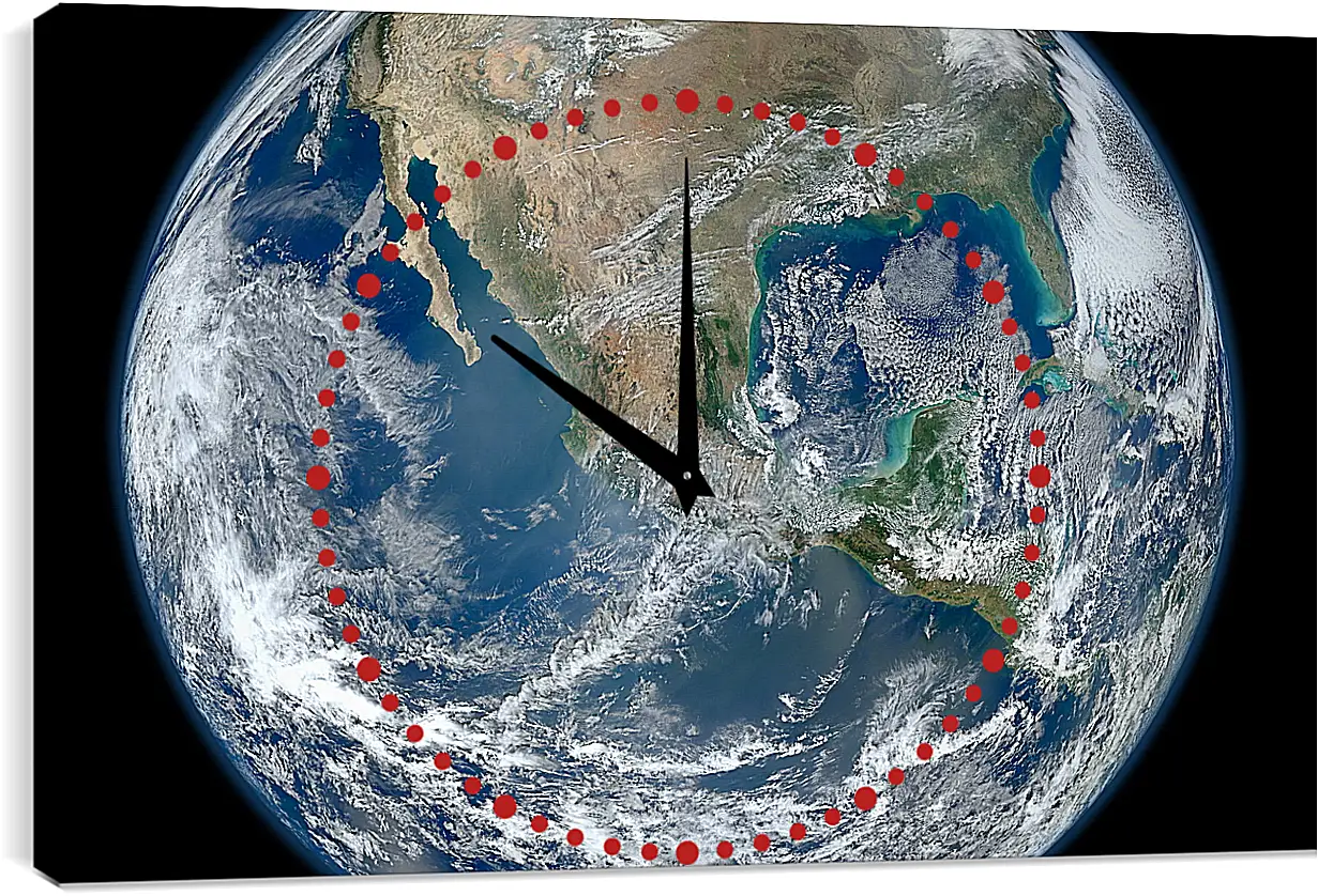 Часы картина - Космос