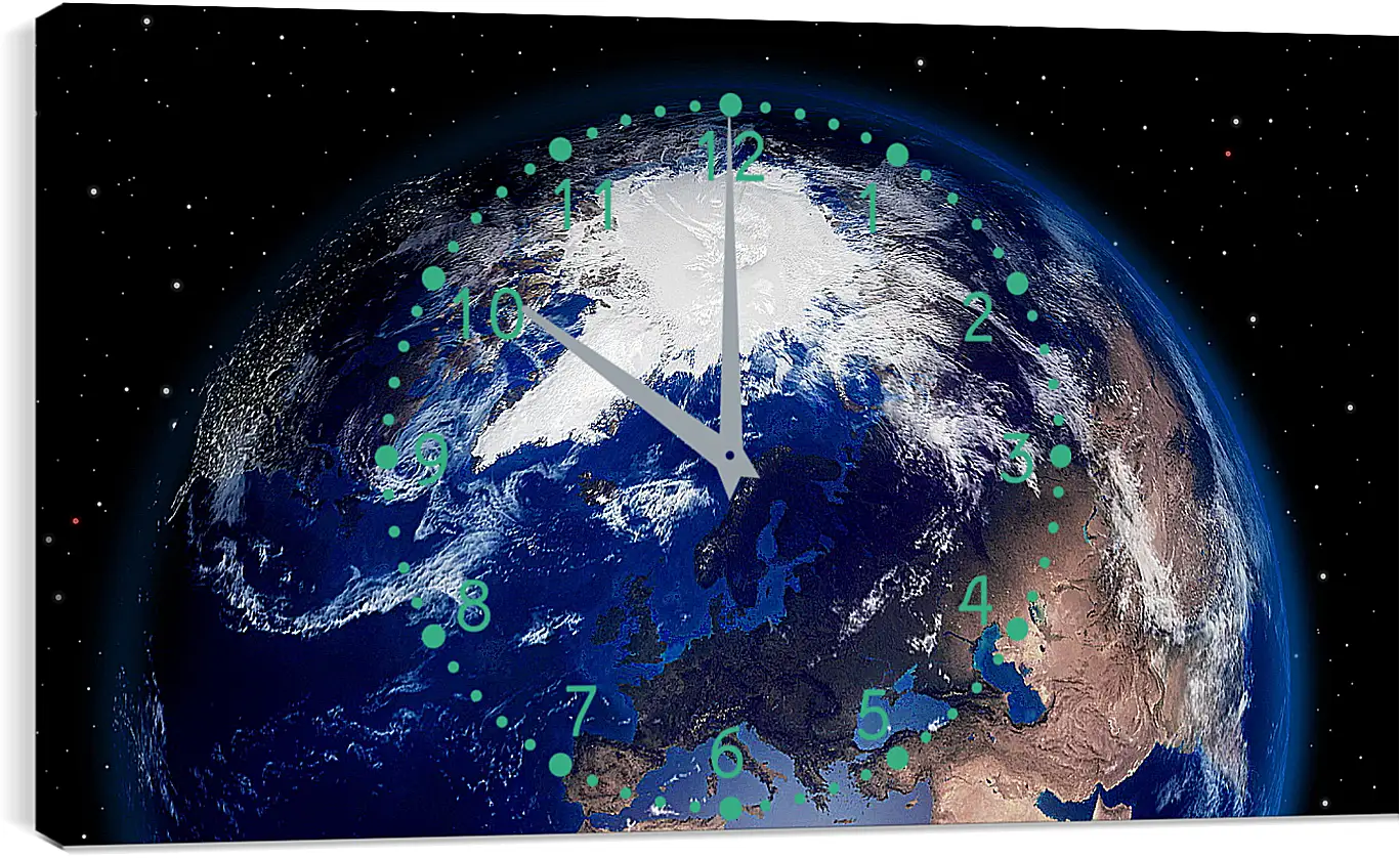 Часы картина - Космос