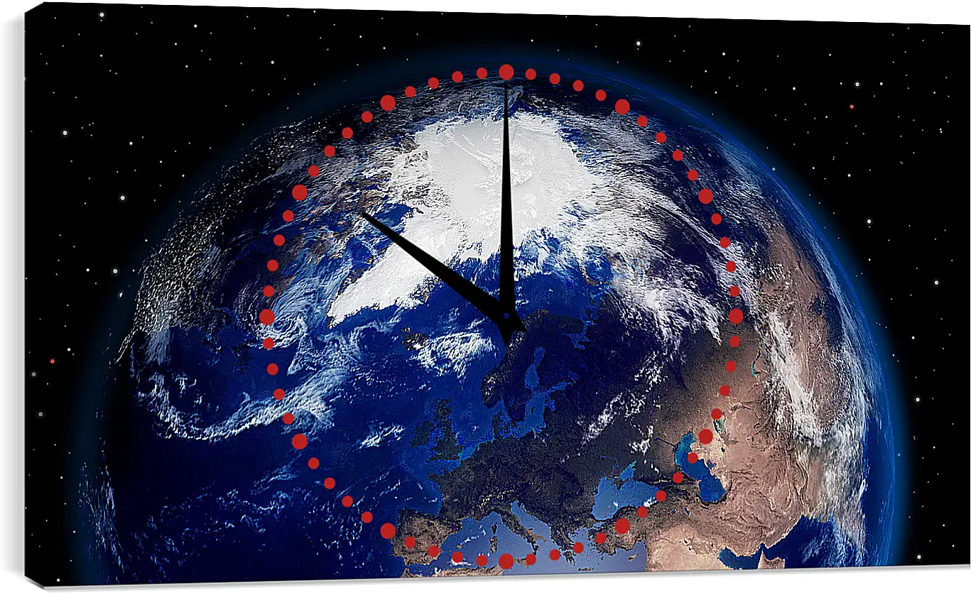 Часы картина - Космос