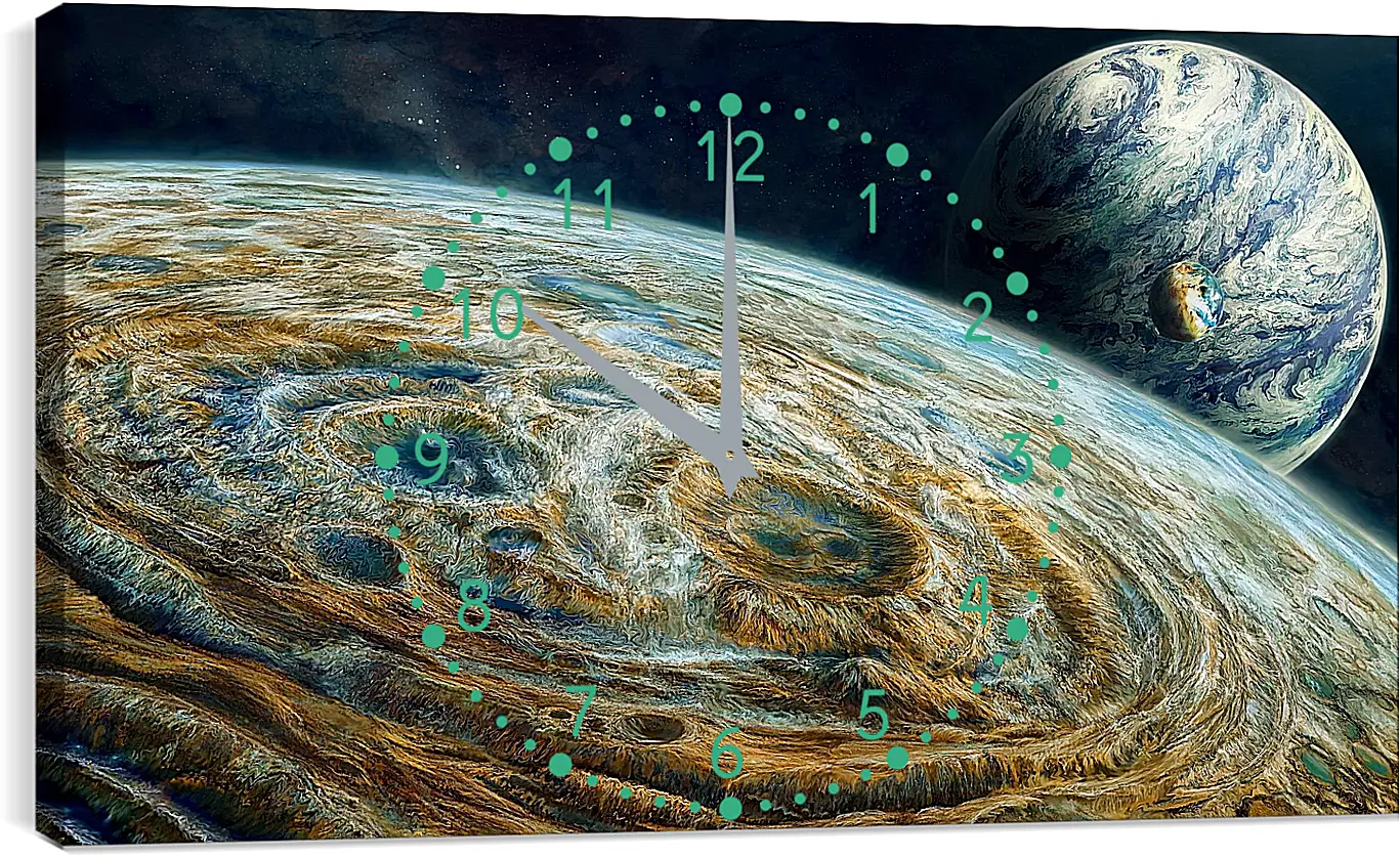 Часы картина - Космос