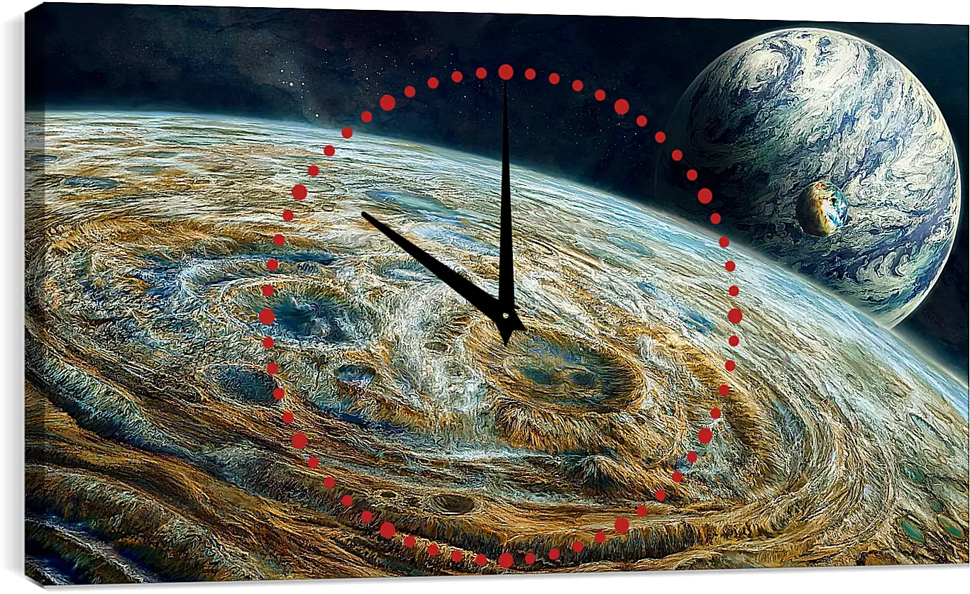 Часы картина - Космос