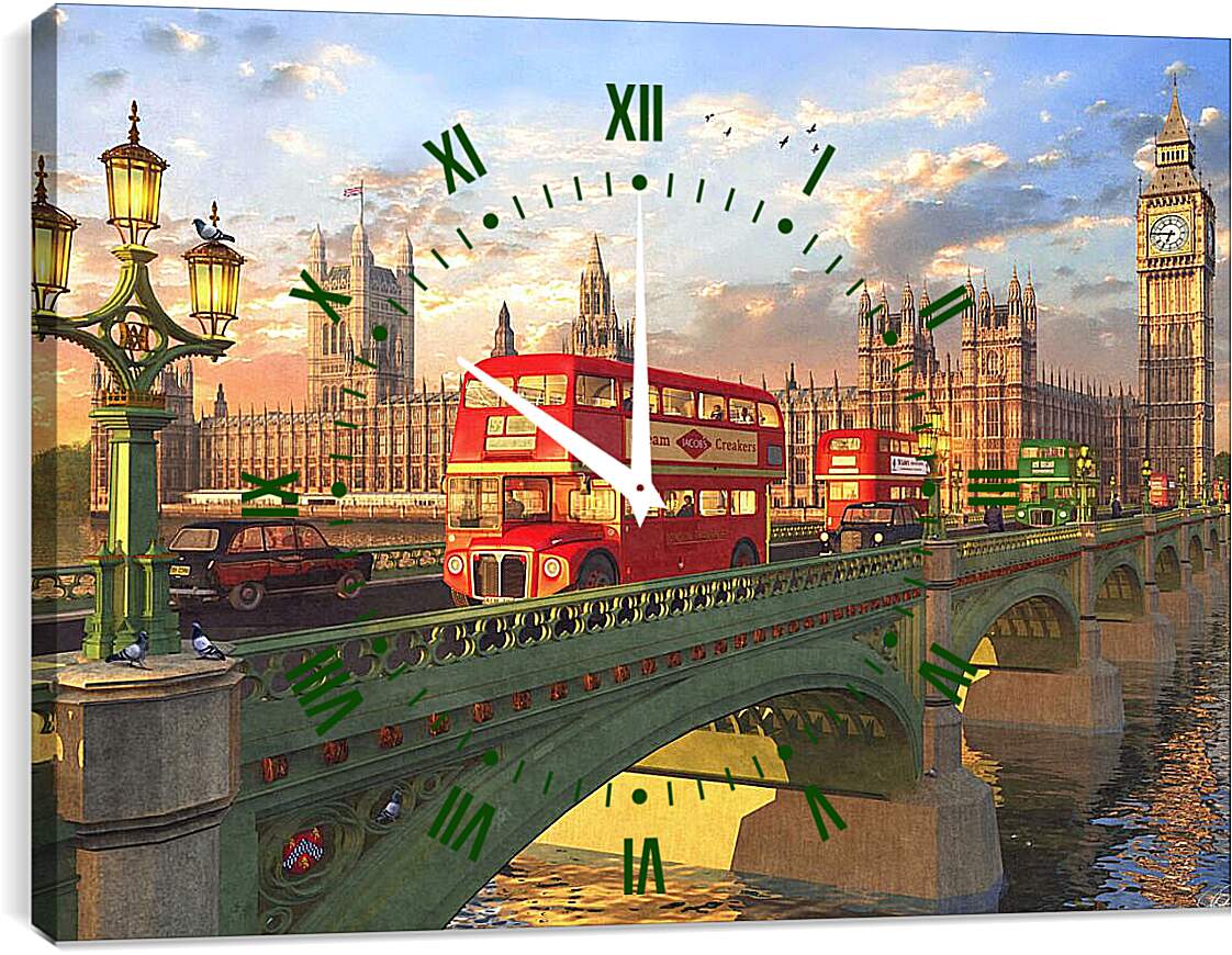 Часы картина - Лондонский мост