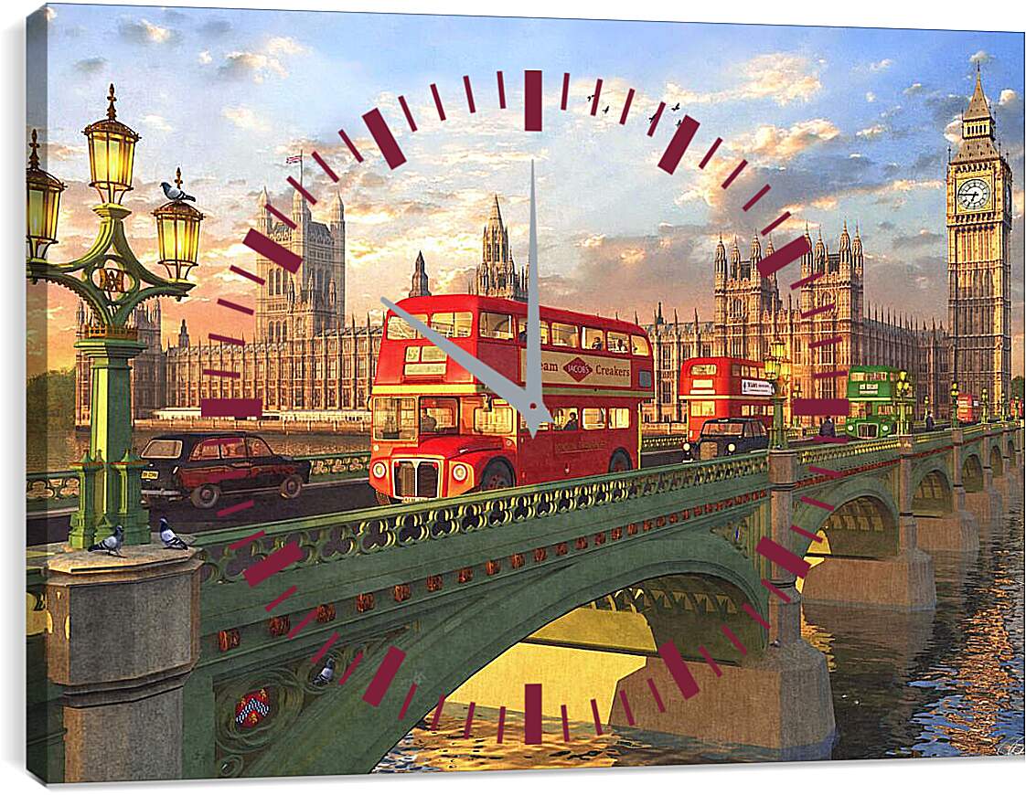 Часы картина - Лондонский мост