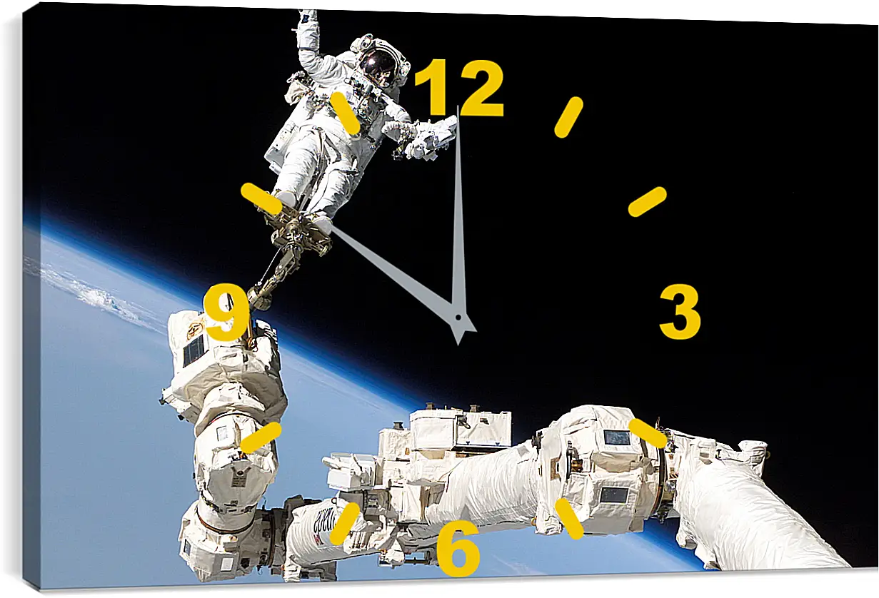 Часы картина - Космос