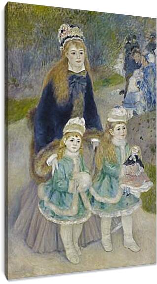Постер и плакат - Madame Georges Charpentier and Her Children at park. Пьер Огюст Ренуар
