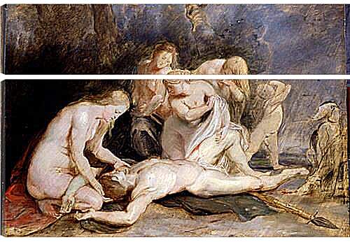 Модульная картина - Venus Mourning Adonis. Питер Пауль Рубенс