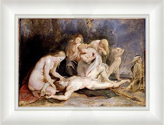 Картина в раме - Venus Mourning Adonis. Питер Пауль Рубенс