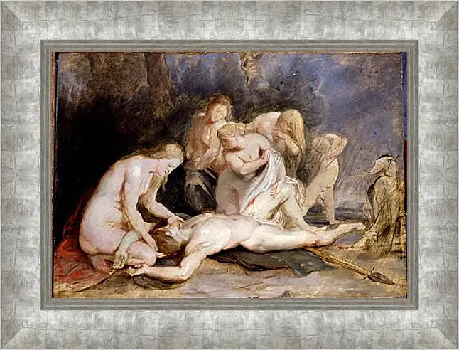 Картина в раме - Venus Mourning Adonis. Питер Пауль Рубенс