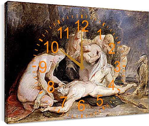 Часы картина - Venus Mourning Adonis. Питер Пауль Рубенс