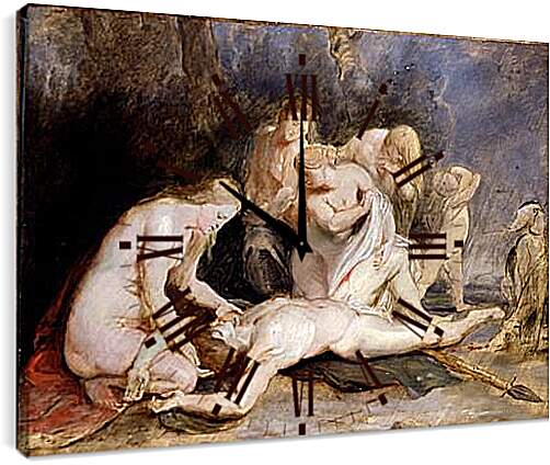 Часы картина - Venus Mourning Adonis. Питер Пауль Рубенс