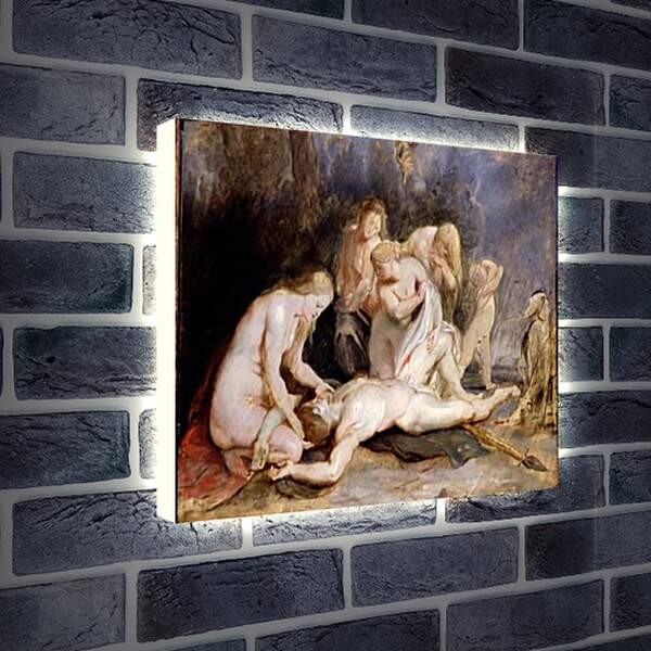 Лайтбокс световая панель - Venus Mourning Adonis. Питер Пауль Рубенс