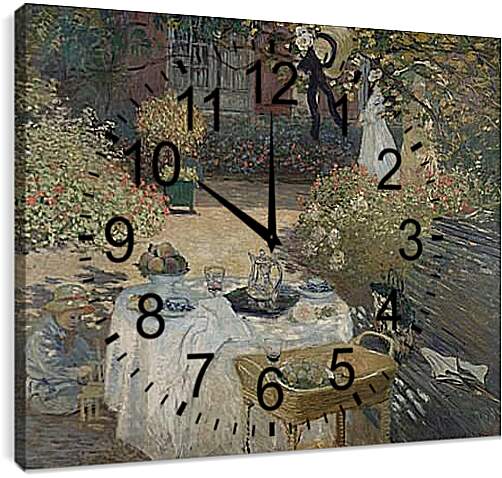 Часы картина - Лунчеон. Клод Моне