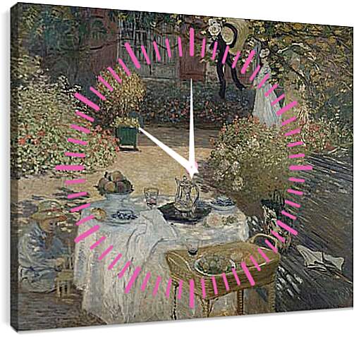Часы картина - Лунчеон. Клод Моне