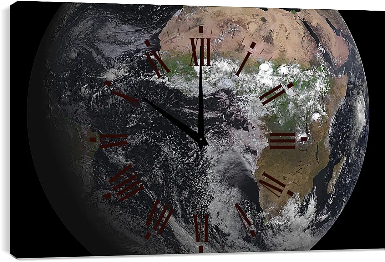 Часы картина - Космос