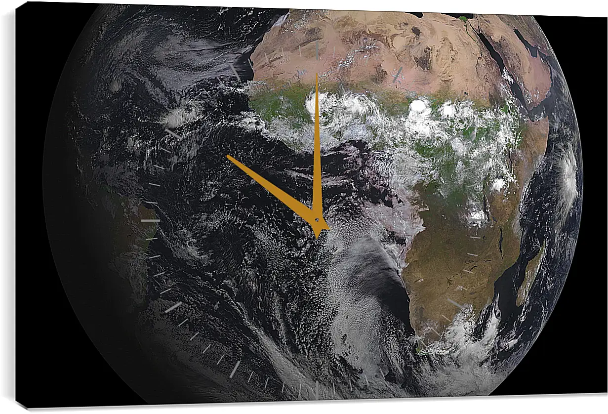 Часы картина - Космос