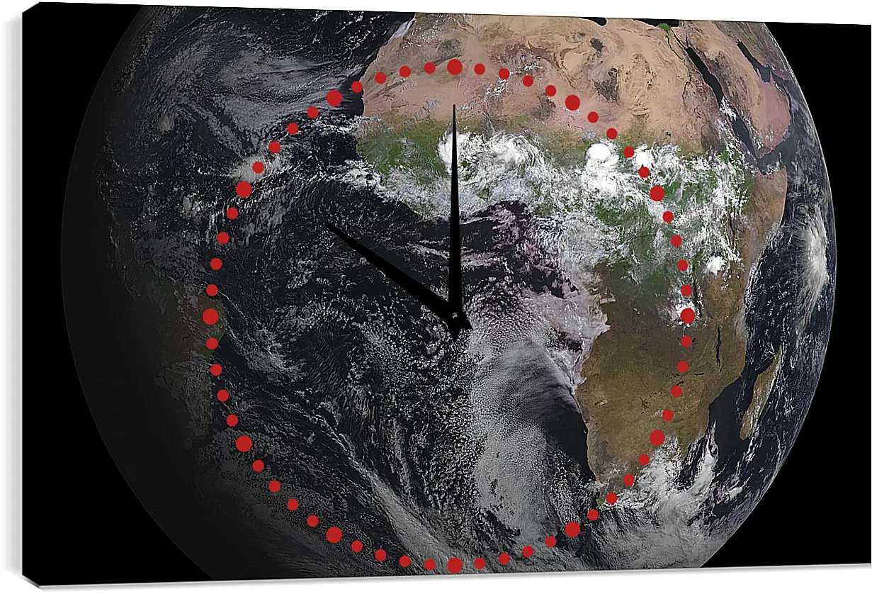 Часы картина - Космос