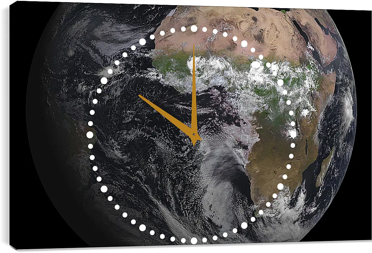 Часы картина - Космос