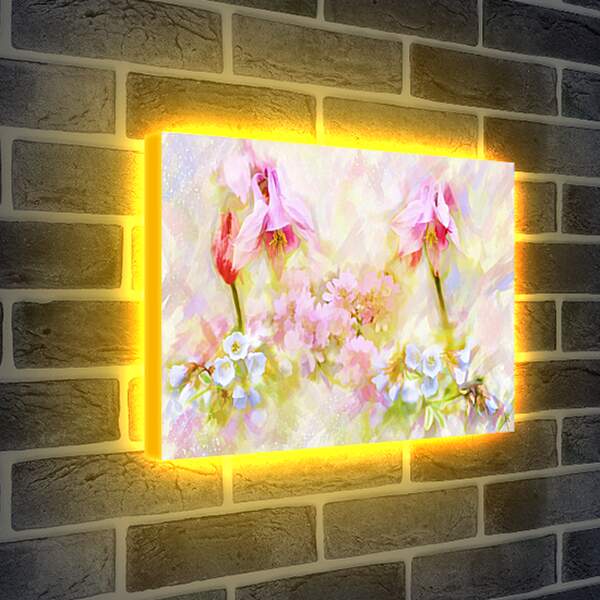 Лайтбокс световая панель - Цветы