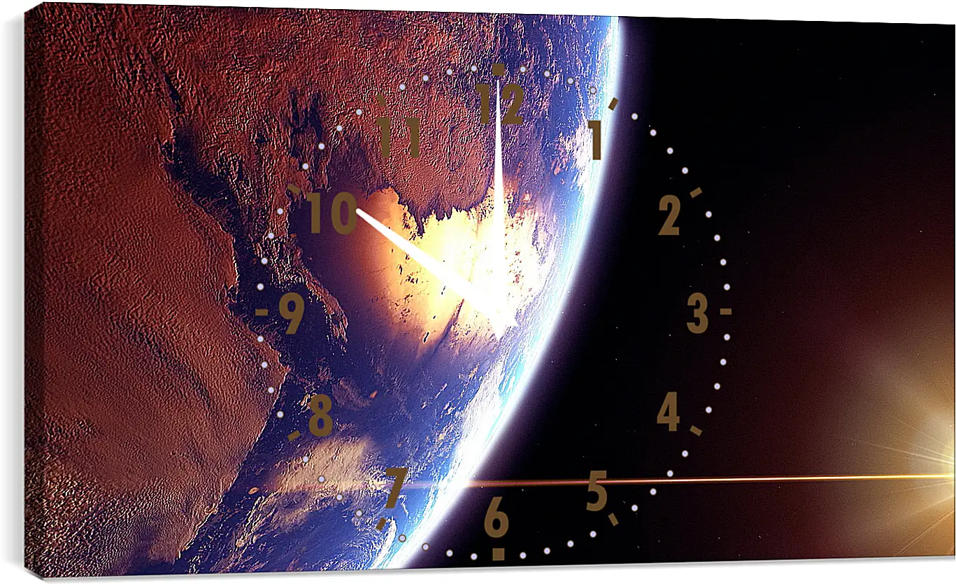 Часы картина - Космос