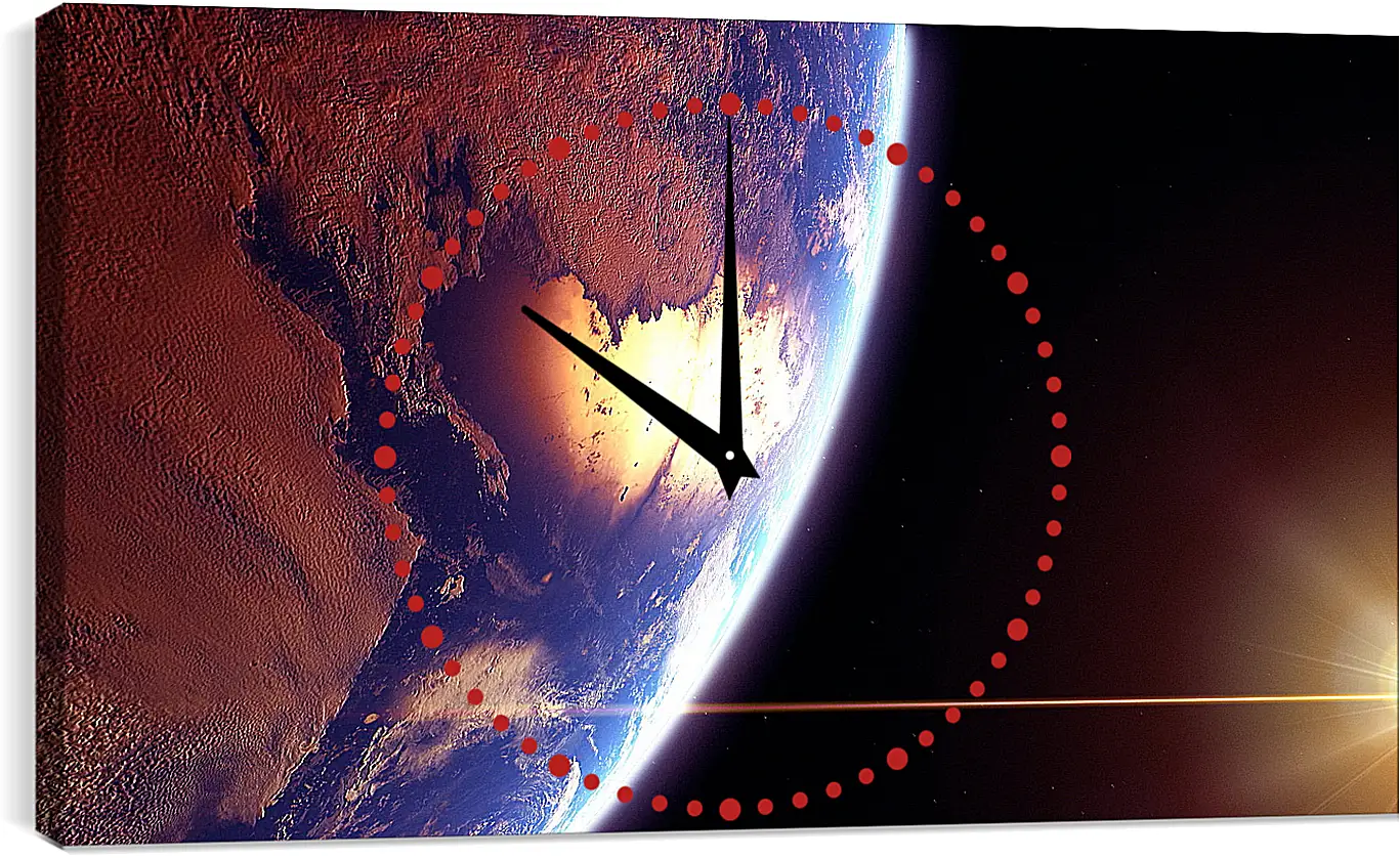 Часы картина - Космос