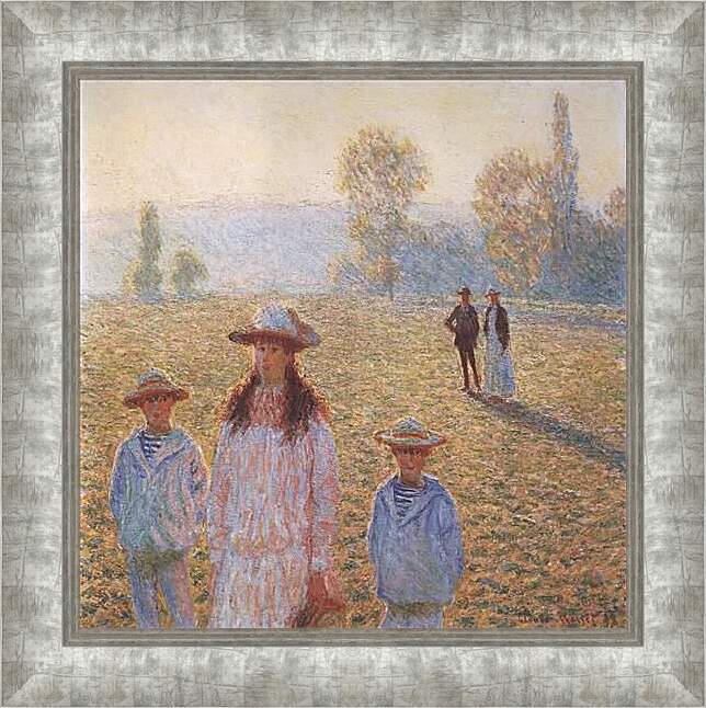 Картина в раме - Landscape with Figures, Giverny. Клод Моне