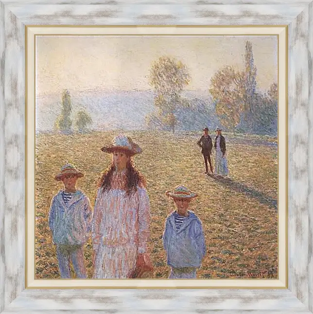 Картина в раме - Landscape with Figures, Giverny. Клод Моне