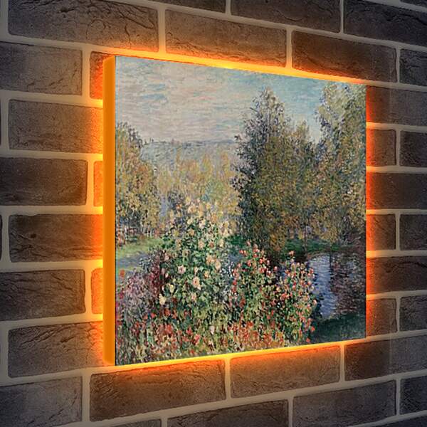 Лайтбокс световая панель - Corner of the Garden at Montgeron. Клод Моне