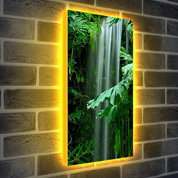 Лайтбокс световая панель - Миниатюрный водопад