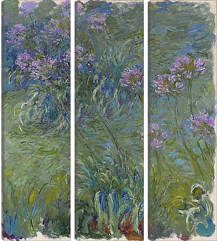 Модульная картина - Agapanthus, 1914-17. Клод Моне