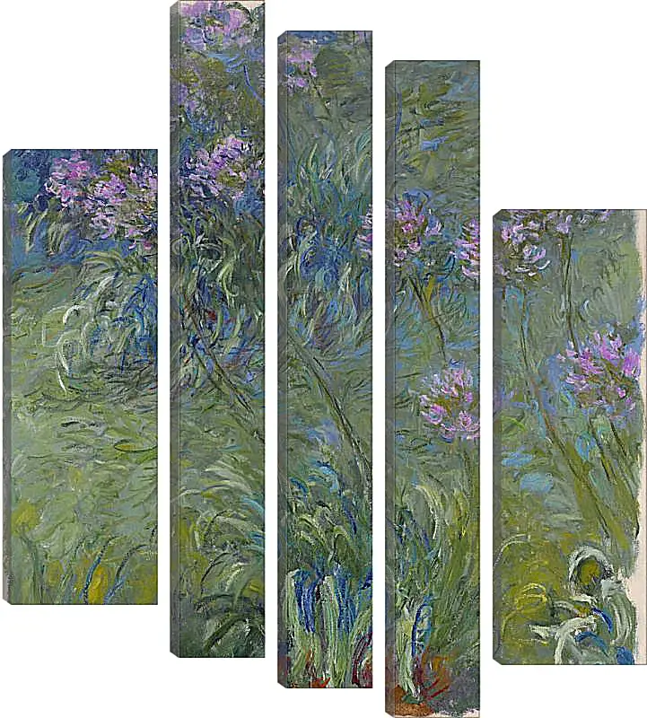 Модульная картина - Agapanthus, 1914-17. Клод Моне