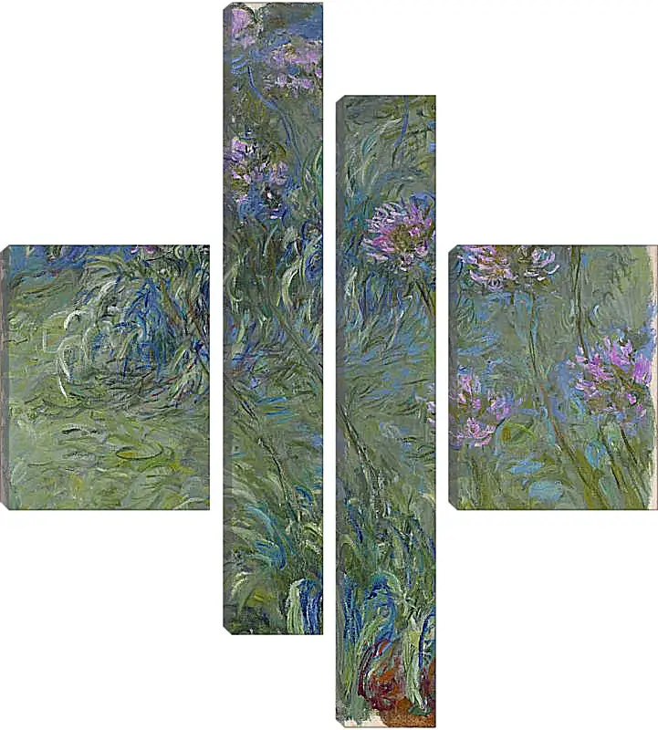 Модульная картина - Agapanthus, 1914-17. Клод Моне