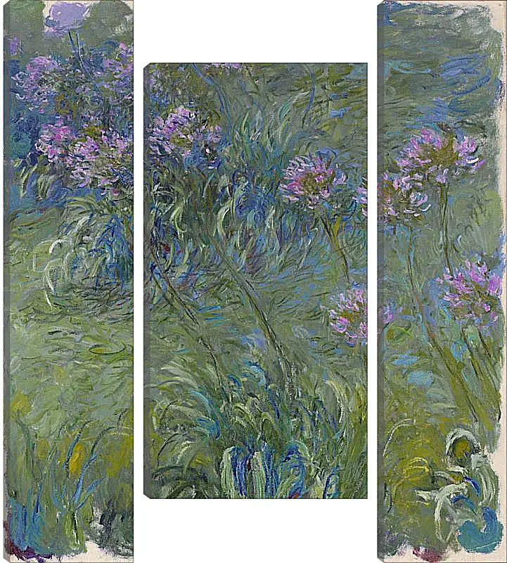 Модульная картина - Agapanthus, 1914-17. Клод Моне