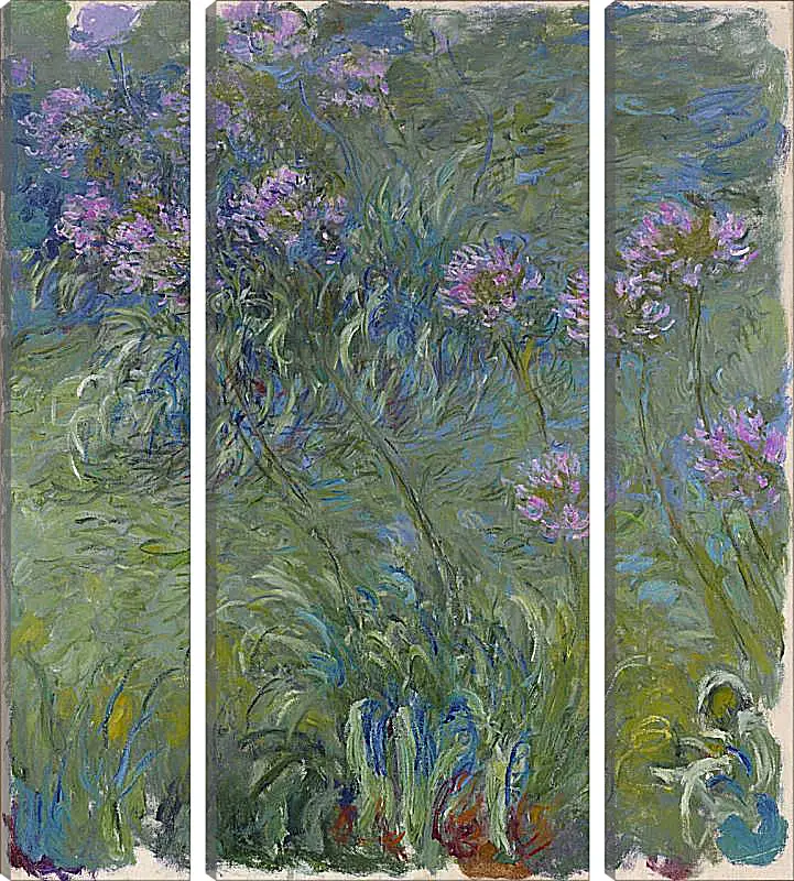 Модульная картина - Agapanthus, 1914-17. Клод Моне