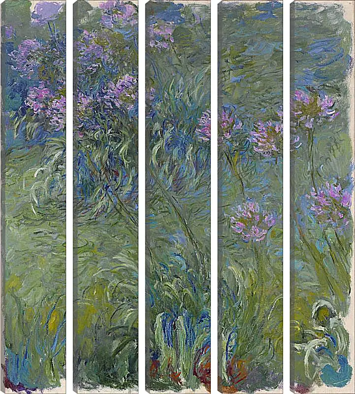 Модульная картина - Agapanthus, 1914-17. Клод Моне