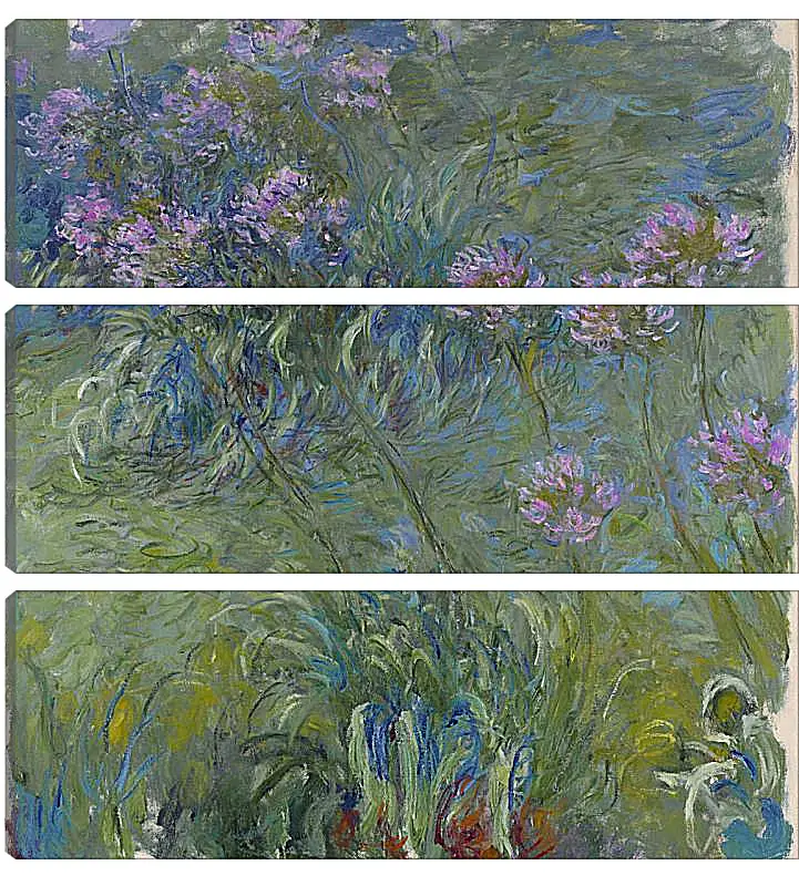 Модульная картина - Agapanthus, 1914-17. Клод Моне