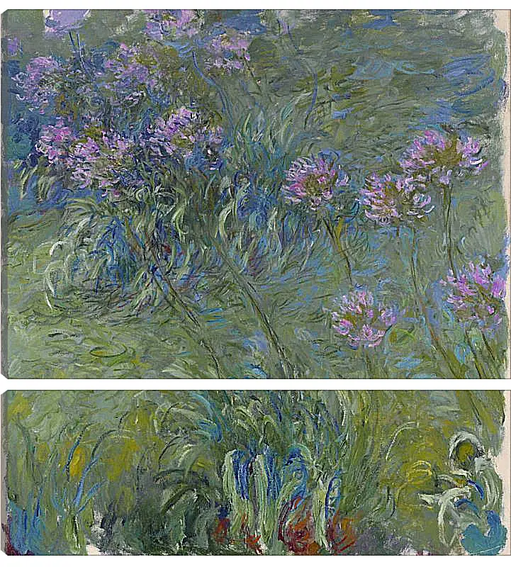 Модульная картина - Agapanthus, 1914-17. Клод Моне