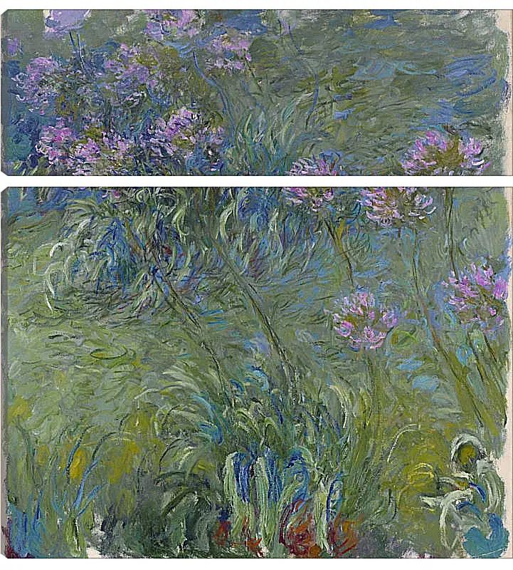 Модульная картина - Agapanthus, 1914-17. Клод Моне