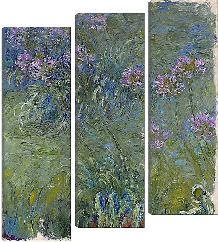 Модульная картина - Agapanthus, 1914-17. Клод Моне