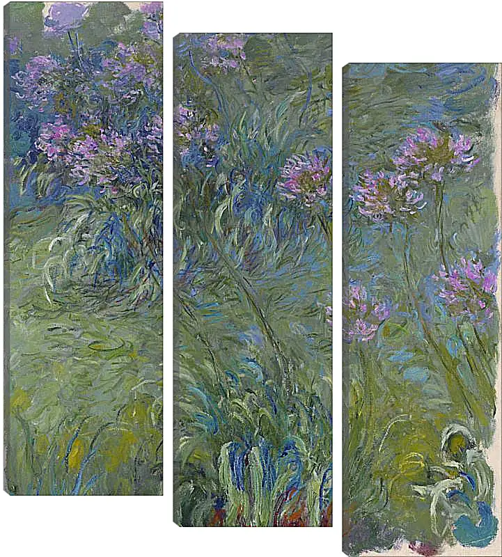 Модульная картина - Agapanthus, 1914-17. Клод Моне