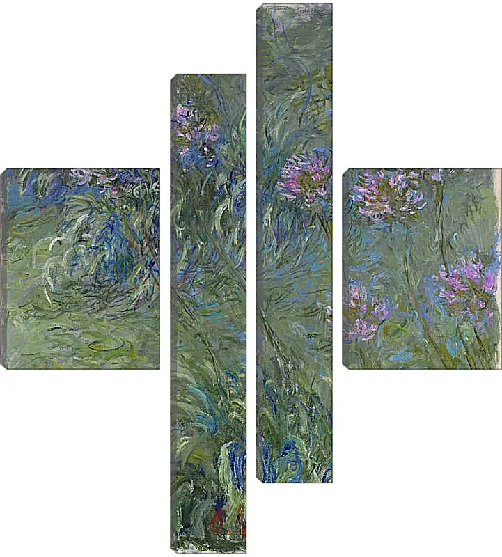 Модульная картина - Agapanthus, 1914-17. Клод Моне