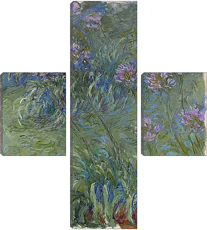 Модульная картина - Agapanthus, 1914-17. Клод Моне