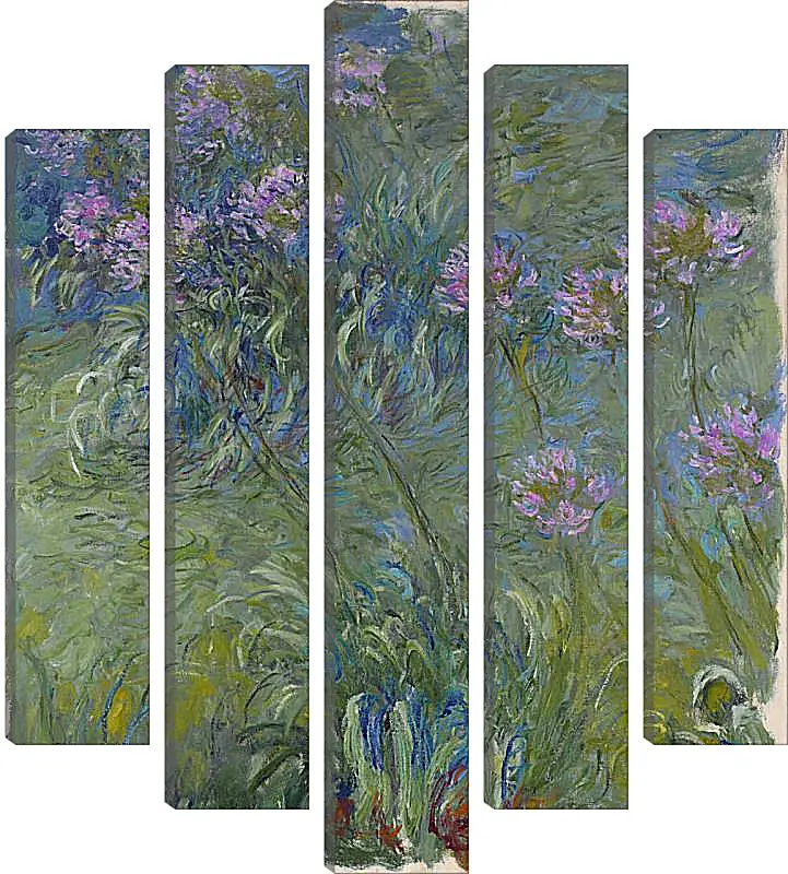 Модульная картина - Agapanthus, 1914-17. Клод Моне