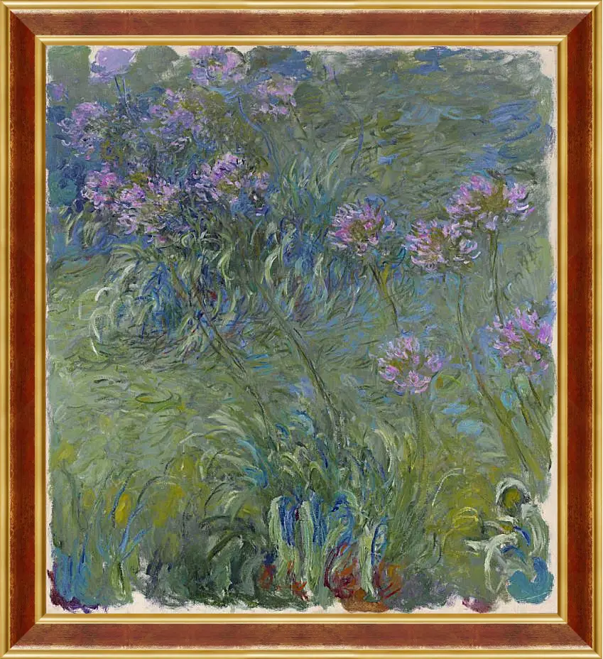 Картина в раме - Agapanthus, 1914-17. Клод Моне